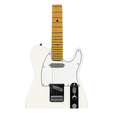 fender white telecaster sticker