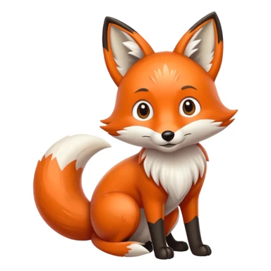 three tails fox sticker