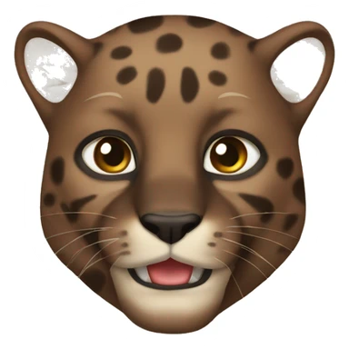 brown panther sticker