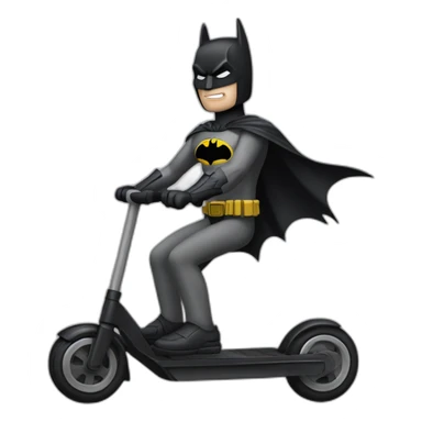 Batman sur une trottinette  sticker