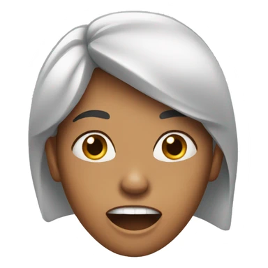 woman with open mouth sticker