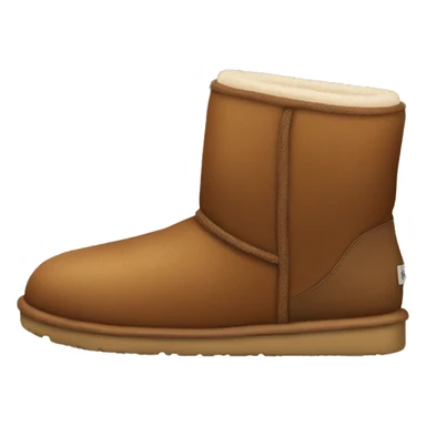 Brown ugg shoes  sticker