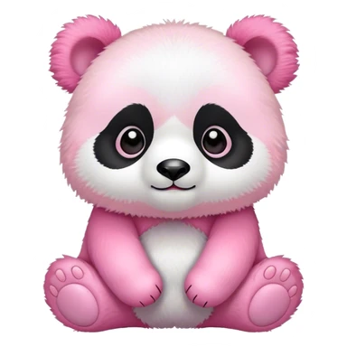 baby pink panda sticker