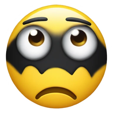 smiley face with twitching eye sticker