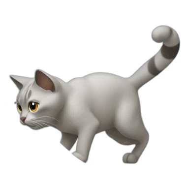 Cat sniffing flour and getting high sticker