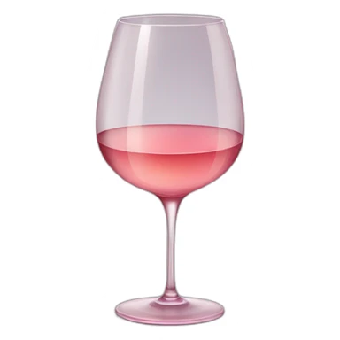 Glas of rose wine sticker