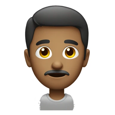 interested curious guy holding his hands together, raising one eye brow, mogging sticker