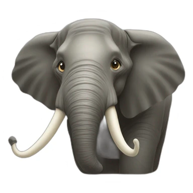 Lièvre sur un élèphant sticker