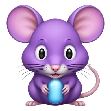 Purple rat sticker