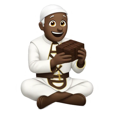 Popey eating chocolate  sticker