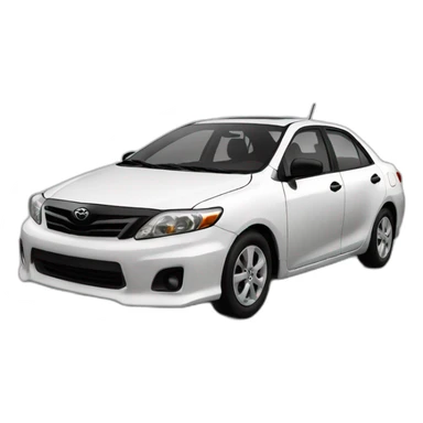 Miami beach Toyota corolla 2011 white sticker