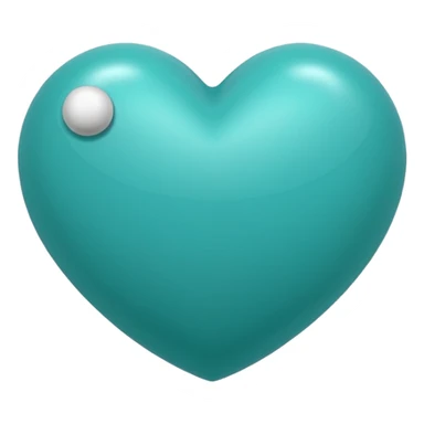 Teal heart with 'Belles with Balls' sticker