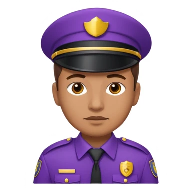 Mor kıyafetli Güvenlik sticker