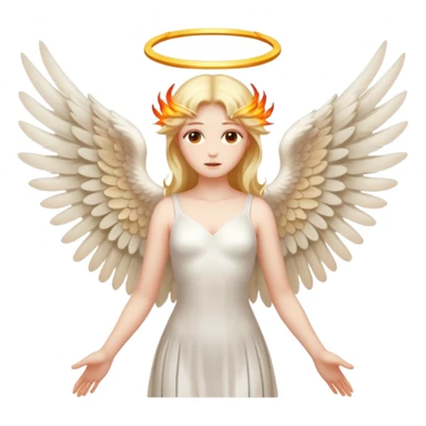 Biblically accurate Angel seraphim  sticker