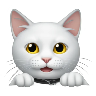 a cat in a car sticker