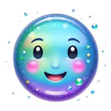 Glitter inner ciclo sticker