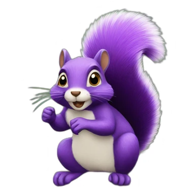 the purple squirrel sticker