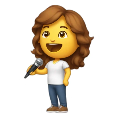 karaoke brun sticker