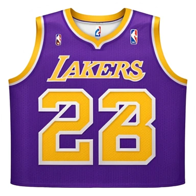 los angeles lakers jersey sticker