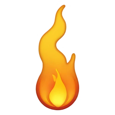 orange and yellow flame sticker