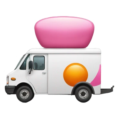 Orange and pink U-Haul sticker