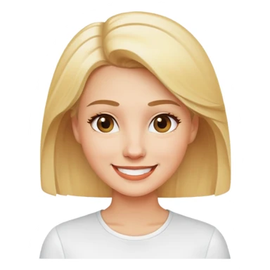 Blonde with white shirt meme sticker