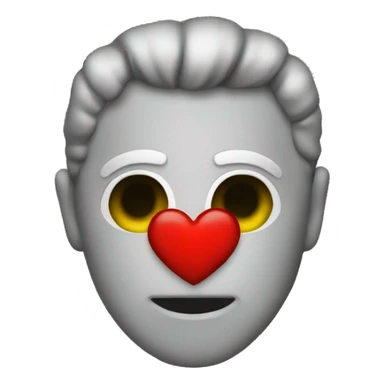 A peastal heart  sticker