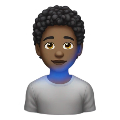 19 year old black light skin boy sticker