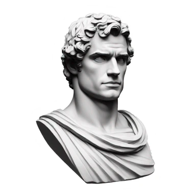 Henry Cavill roman sculpture sticker