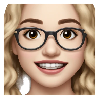 Sabrina Carpenter com óculos de grau transparente  sticker