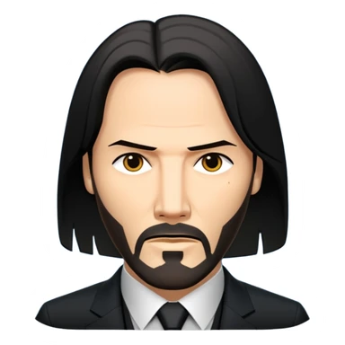 Elinde silah tutan jon wick sticker