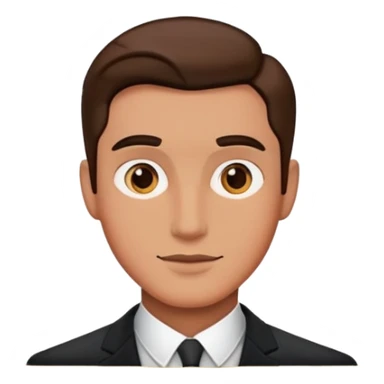 A man's portrait in an elegant picture frame sticker