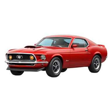 A 1969 model ford mustang sticker