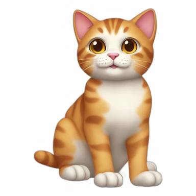 Polydactyl cat sticker