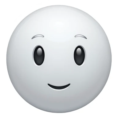 white sphere sticker