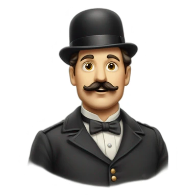 allemand a moustache de chaplin dans les années 1940 sticker