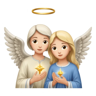 mary and angle gabriel sticker