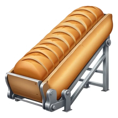 Conveyor transporting bread sticker