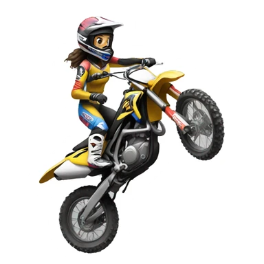 motocross women sticker