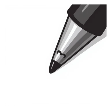 A tip of a pen sticker