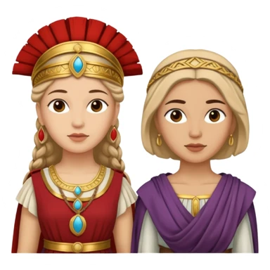 mujer cartagineses y romanos sticker