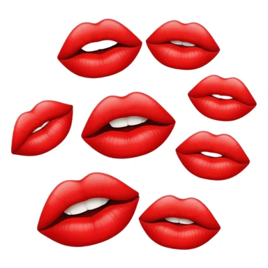 Set of lips with the words ‘crazy beautiful’ around them sticker