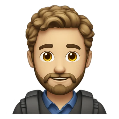 30 year old English teacher man bearded from Spain sticker