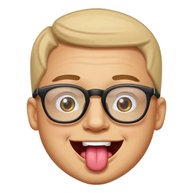 Glasses man🤓👅 sticker