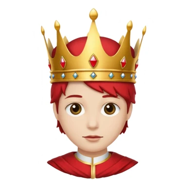 RED Crown King sticker