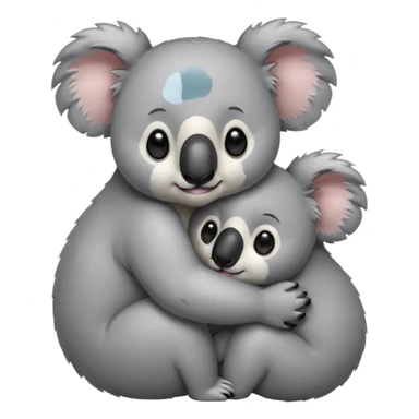 Koala hugging another koala  sticker