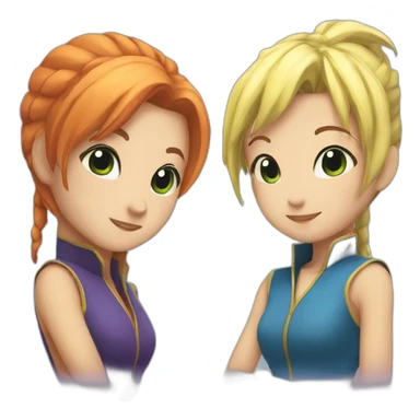 Leffy et nami sticker