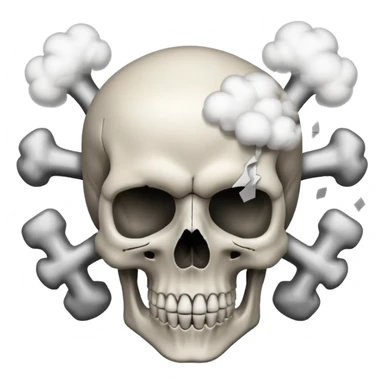 Skull explotion sticker
