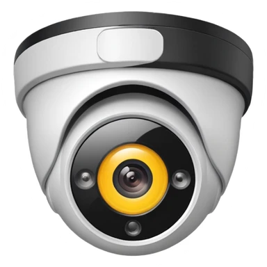 Dome cctv camera sticker