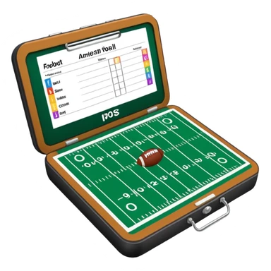 amercian football playbook  sticker